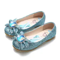 Новинка 2018 года, детская обувь для девочек, обувь принцессы с бантом, обувь на мягкой подошве, обувь для девочек с цветочным принтом, детская