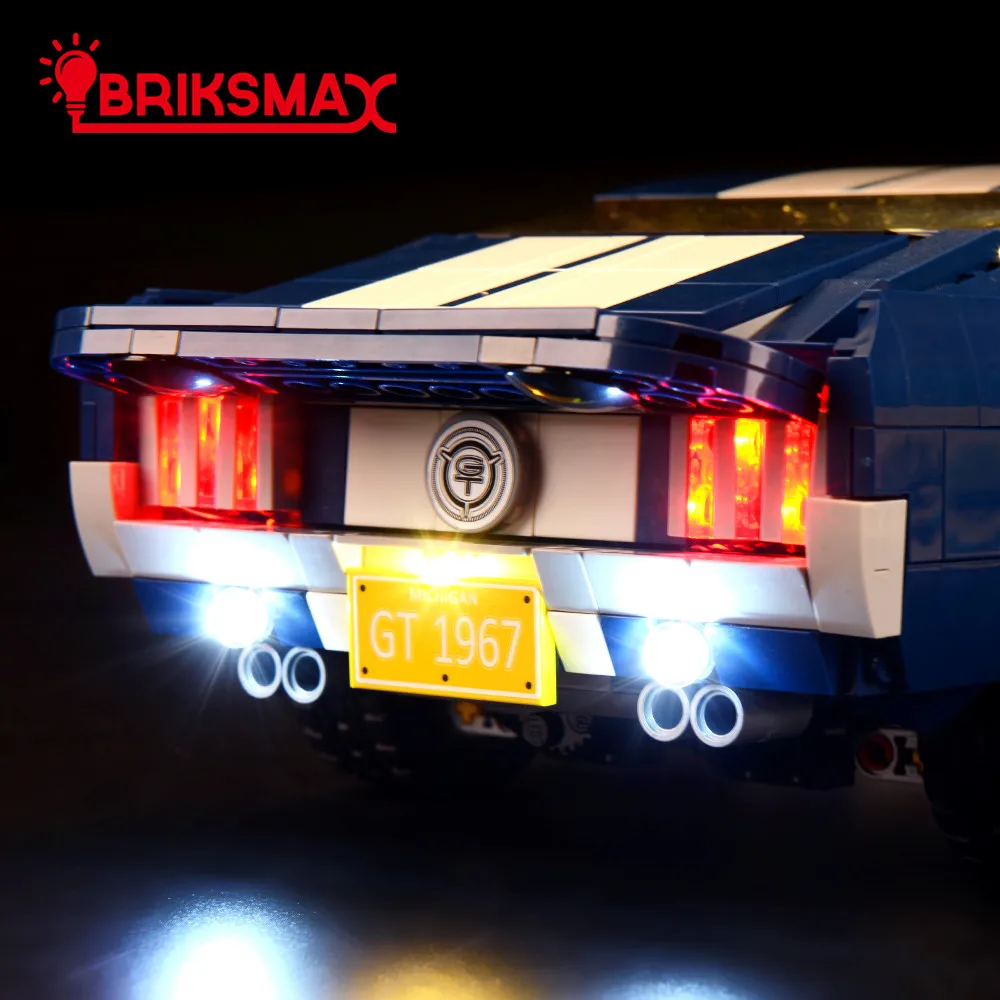 Светодиодный светильник BriksMax для Ford Mustang комплект серии Creator 10265 (модель не входит