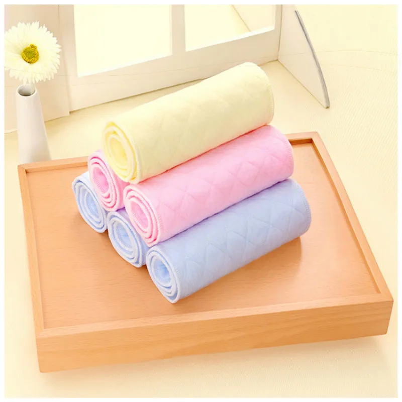 

Baby Color Three-layer / Six-layer Ecological Cotton Diaper Quickly Absorbs Baby Free Folding Diaper Baby Products