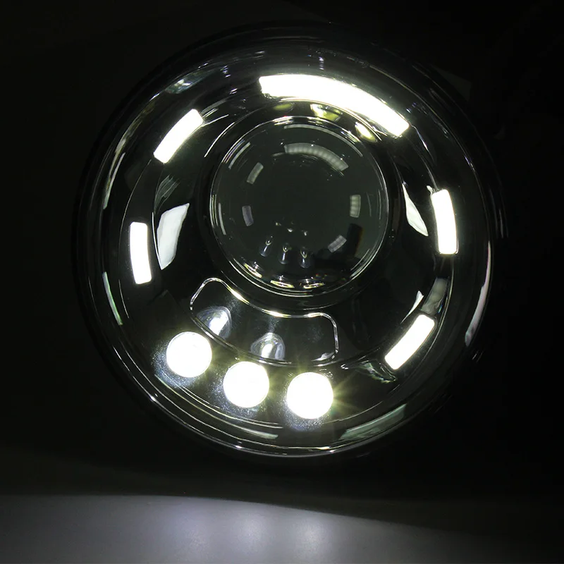 FADUIES 7 Inch Round HLow Beam LED Headlight For Lada 4x4 urban Niva For Jeep Wngler Hummer Land rover defender (8)