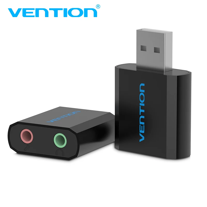 Звуковая карта Vention Mini USB аудиокарта на 3 5 мм внешняя звуковая с микрофоном