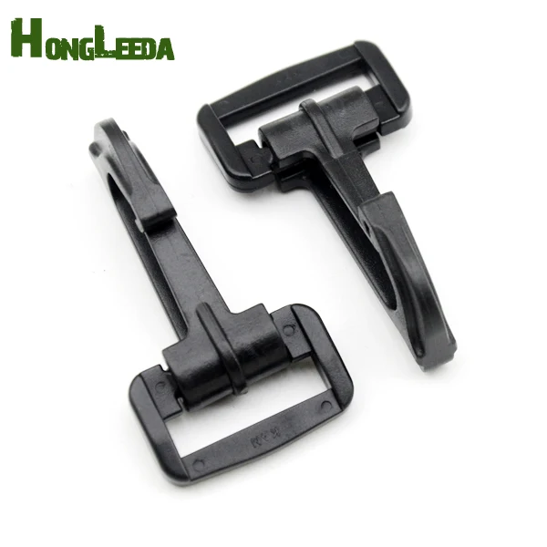 

30pcs/lot HLD/M366-25mm 1inch black POM plastic spring snap clip hooks backpack carabiner swivel snap hook paracord strap hooks