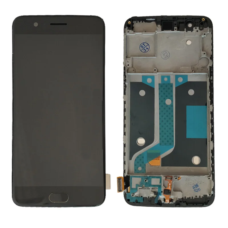 

For OnePlus 5 lcd One Plus 5 LCD Display and Touch Screen Digitizer Assembly With frame A5000 lcd home button Fingerprint