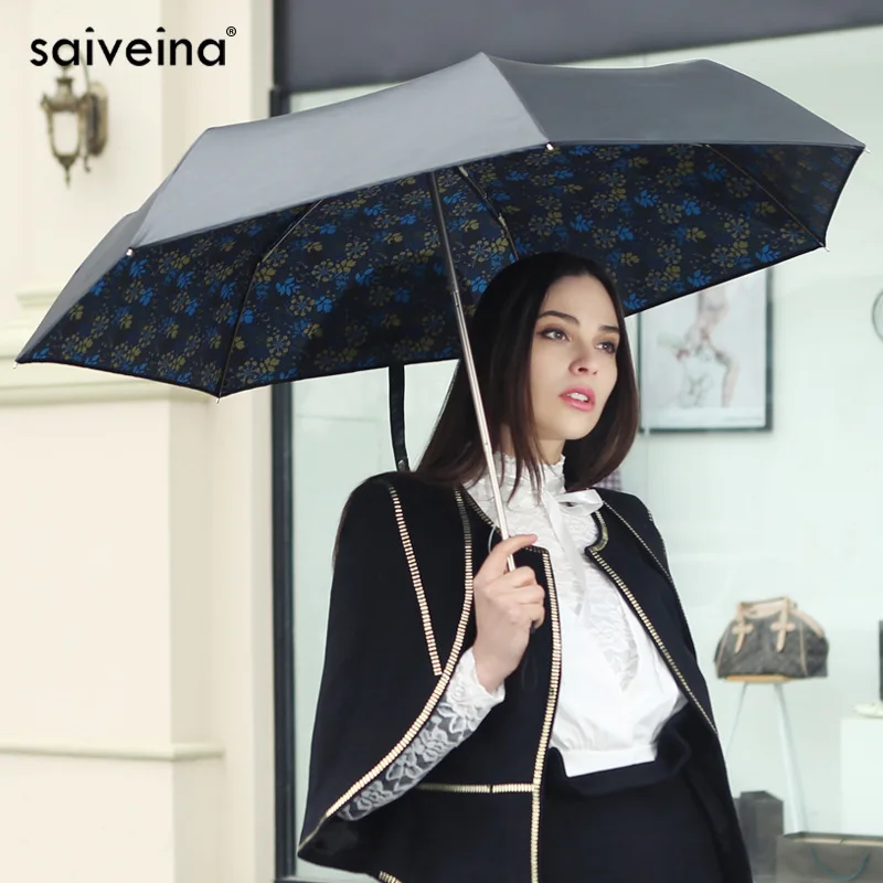 Quality Ultra light Umbrella Anti UV Women Umbrellas Retro Printing