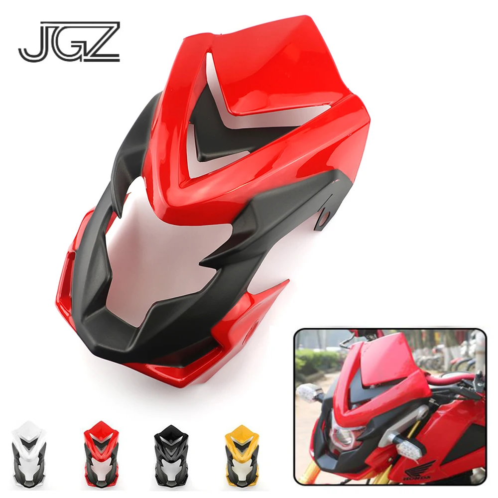 Motorcycle Headlight Cover Modified Front Windshield Decorate Guard Red
