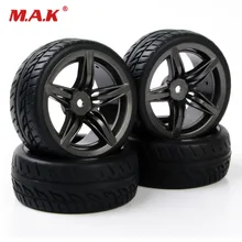 4pcs 1:10 Flat On Road Car Accessories Rubber Tires Rims For HSP HPI Racing RC 1/10 car tire and wheels PP0150+12FM 4pcs 1:10 Flat On Road Car Accessories Rubber Tires Rims For HSP HPI Racing RC 1/10 car tire and wheels PP0150+12FM