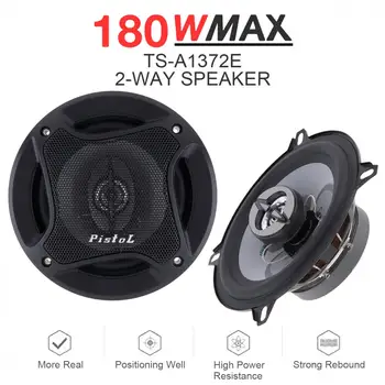

2pcs 13cm 5 Inch 180W 2Way Car Coaxial Hifi Speakers Auto Music Stereo Full Range Frequency Speaker Non-destructive Installation