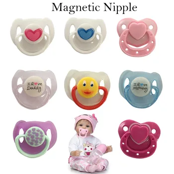 

1PC Brand New Lovely Doll Magnet Pacifier Doll Accessories Doll Supplies Dummy Nipples Magnet For New Reborn Baby Doll Kids Toy