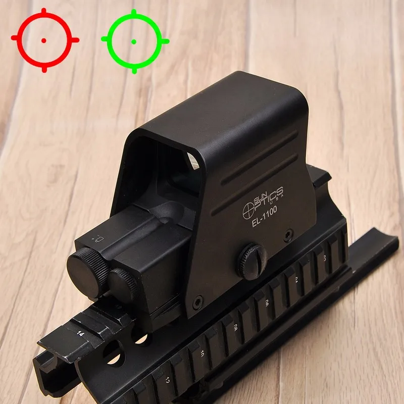 

EL-1100 Holographic Red Dot Tactical Hunting Riflescopes Luneta Para Rifle Airsoft Air Aifles Laser Reflex Sight With 20 Rail