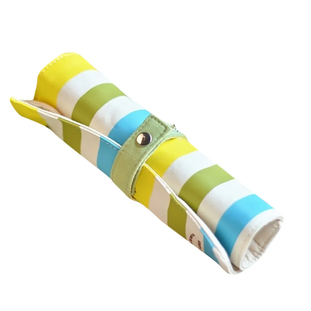 Цветной полосатый тканевый Радужный РОЛИК ручка чехол школьные принадлежности подарок Канцелярский набор пенал для студентов A30