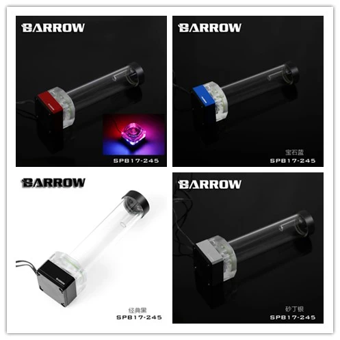 

Barrow 12V 17w pump res combo water tank, 4PIN PMW speed control, 245mm reservoir ,3PIN light header ,seller recommend SPB17-245