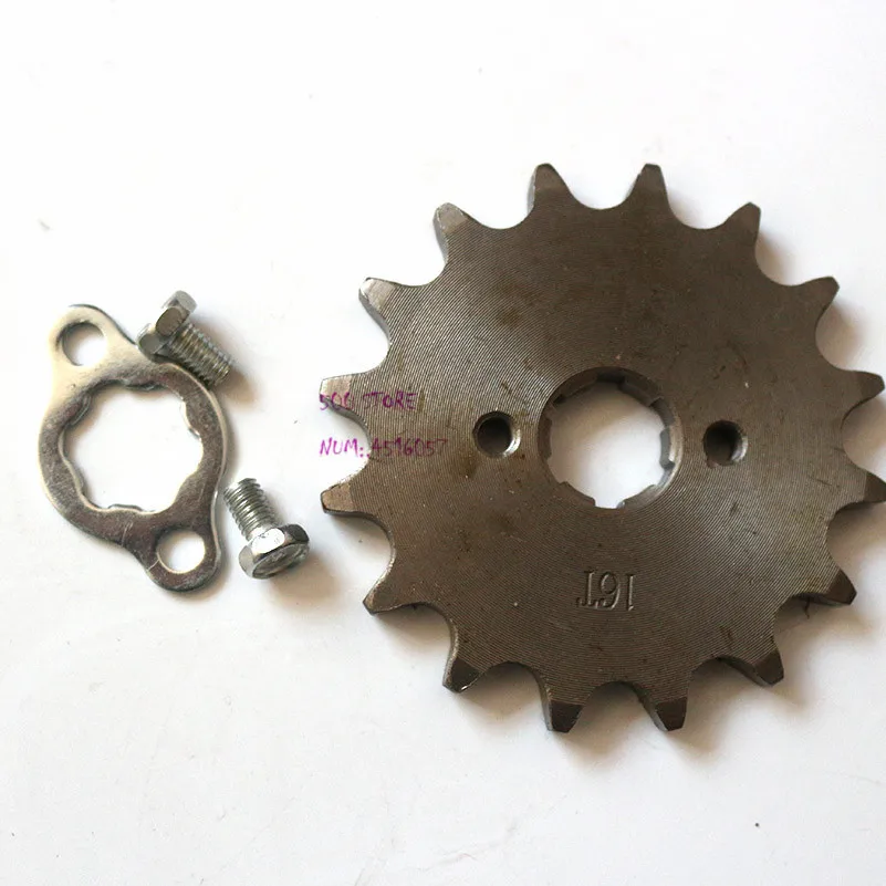 

Universal 520 16T Tooth 20mm ID Front Engine Sprocket fit Pit Bike ATV Motorcycle part free shipping