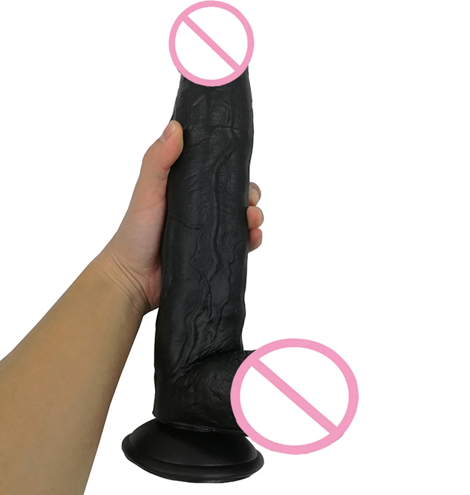 

30*5.8cm huge Realistic Super Big Black Dildo Flexible Penis Dick With Suction Cup Huge Dildos,Big Penis Adult Sex Toy for women