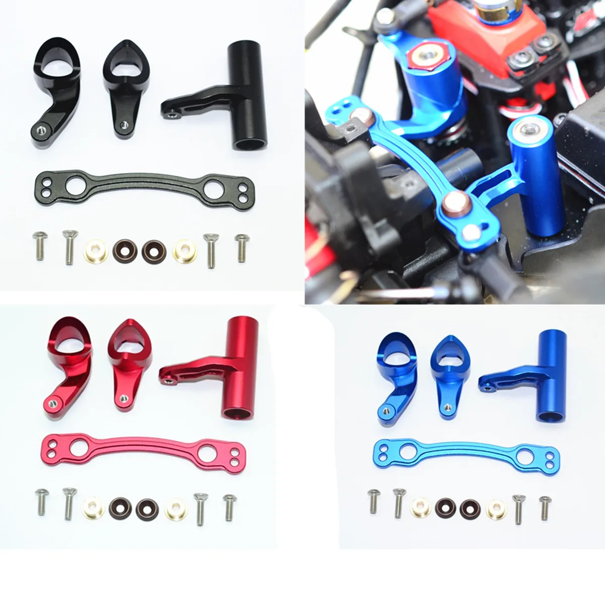 

Aluminum Alloy Steering Assembly For Arrma 1/8 Kraton/Senton/Typhon/Talion 6S
