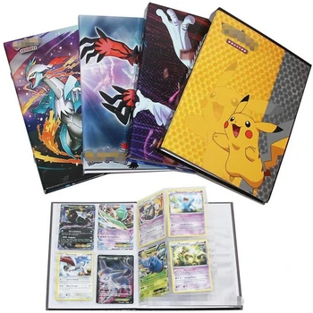 

2020 The hard cover Collection Pokemon cards Album Book Pikachu Top loaded List playing holder album toys for Novelty gift