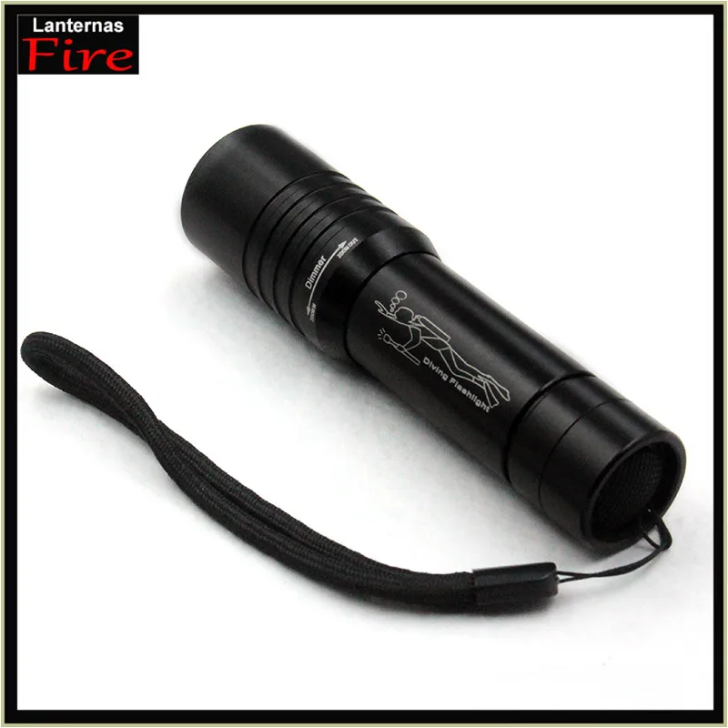 Underwater 50 meter diving torch CREE XML T6 3800Lm focus adjustable