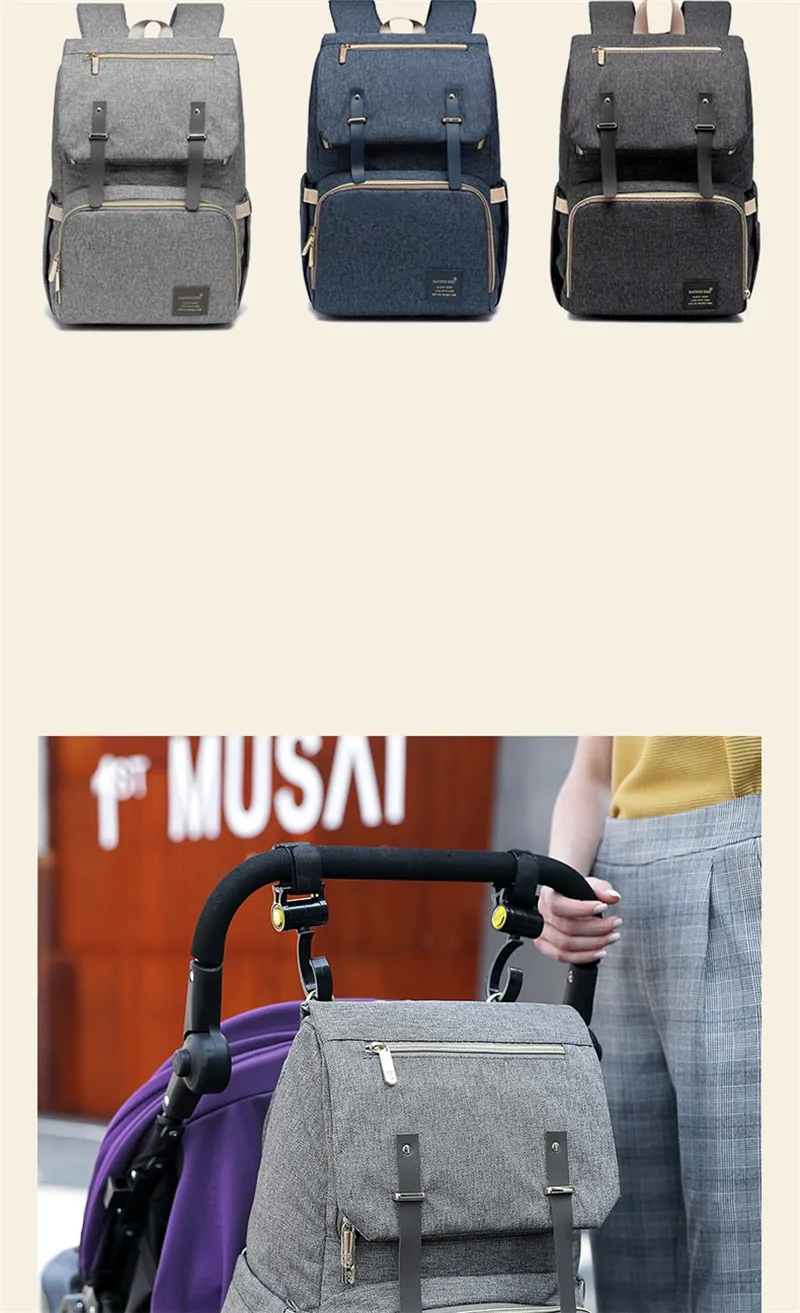 Korean Style Baby Diaper Changing Bags Mother&Kids Out Travel Milk Bottle Bag Multifunctional Large Capacity Mother Backpack 17