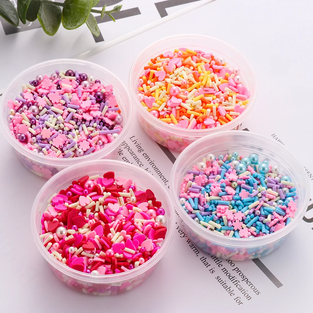 

20g/bag resin Imitation Pearl Beads no hole Loose Beads Mix Imitation Pearl Beads&heart beads Diy Jewelry Necklace Making