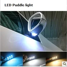 Светодиодный светильник с зеркалом заднего вида, светильник с боковым зеркалом, светильник-лужа для VW Passat CC B7 New Jetta