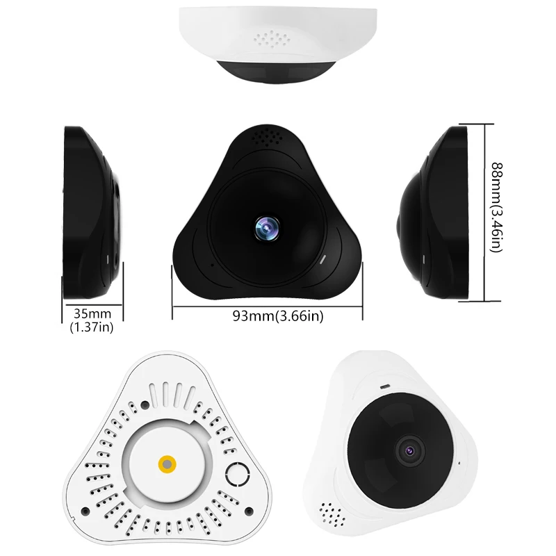 KONLEN 1080P 2MP Mini 360 камера видеонаблюдения рыбий глаз Wifi панорамная Беспроводная IP