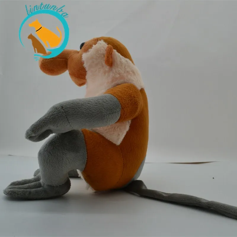 Kawaii Плюшевые Proboscis обезьянка набивные животные мультфильм обезьяна Необычные плюшевые игрушки Моделирование Мягкие игрушки/Животные 21 см