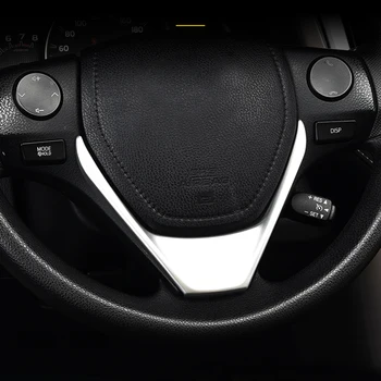 

Fit For Toyota Corolla 2014 2015 2016 ABS Matte Inner Steering Wheel Decoration Cover Trim Stiker Car styling Accessories 1pcs