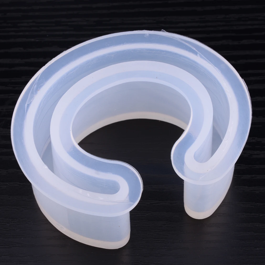 

1Pc DIY Open Cuff Silicone Mold Jewelry Making Bracelet Bangle Mould for Resin Flower