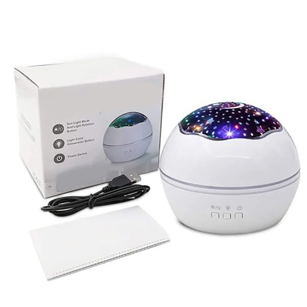 

Kids Night Light LED Rotating Star Projector Lighting Lamp For Baby Gift Bedroom Batteries Operated