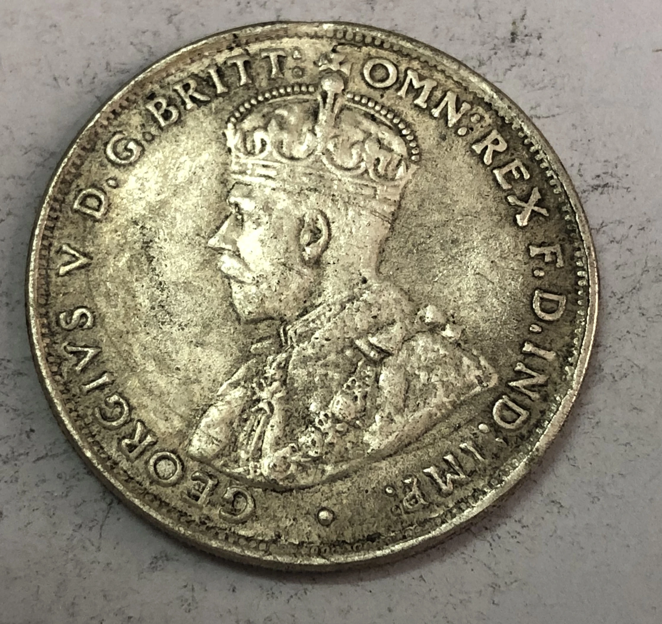 1918 M Australia 1 Florin George V|Безвалютные монеты| |
