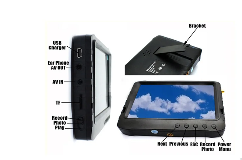 3RD 5 8 Ghz 32chs мини беспроводная камера с портативным DVR монитором Набор для RC Хобби