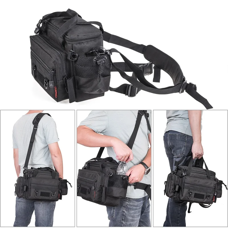 

Wear-resistant Waterproof Fishing Bag Large Capacity Lure Boxes Fishing Tackle Pack Outdoor Shoulder Bags Fish Finder