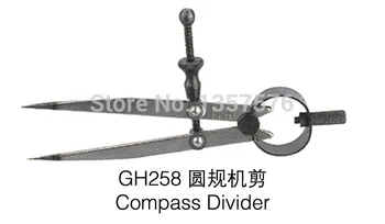 

FREE SHIPPING 1pcs/lot GH258 Compass divider, circle gold silver metal cutting knife compass, jewelry making tools and equipment