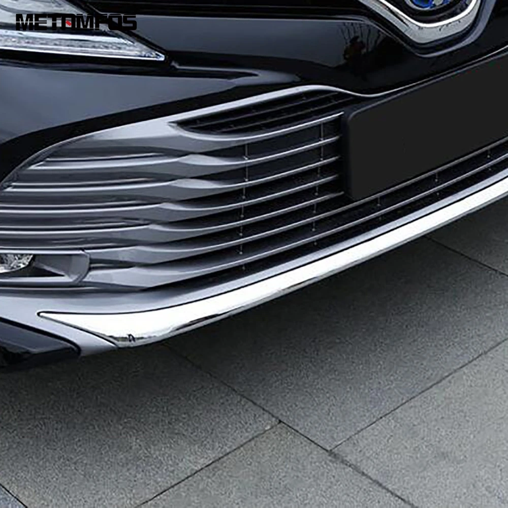 Для Toyota Camry Hybrid 2017 2018 2019 2020 углеродное волокно передний Нижний Бампер решетка