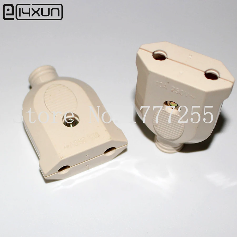 20pcs 10A 250V Round 2pin AC Socket and Jack EU Female Electrical Jack