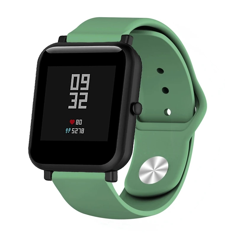 Силиконовый ремешок для Xiaomi Huami Amazfit Bip BIT Lite, Молодежные умные часы, браслет на запястье для Amazfit, ремешок для часов 20 мм