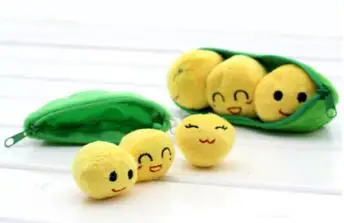 

Cute pea angle cartoon doll creative plush pendant Dutch pea pod 10cm key chain ornaments