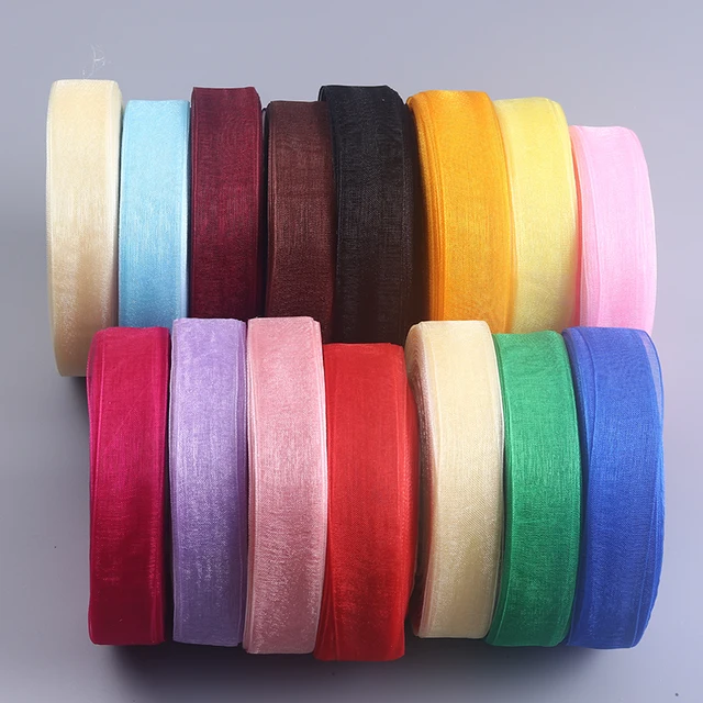 50 Yardas/Riachuelo Cintas De Organza 20mm de Ancho Cintas Decorativas
