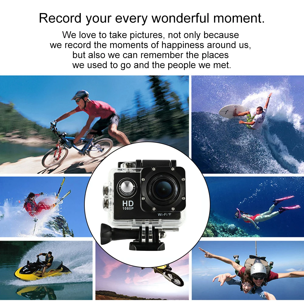 Для HAMTOD HKJ400 2,0 дюймовый ЖК-экран HD 1080P WiFi камера движения с водонепроницаемый чехол