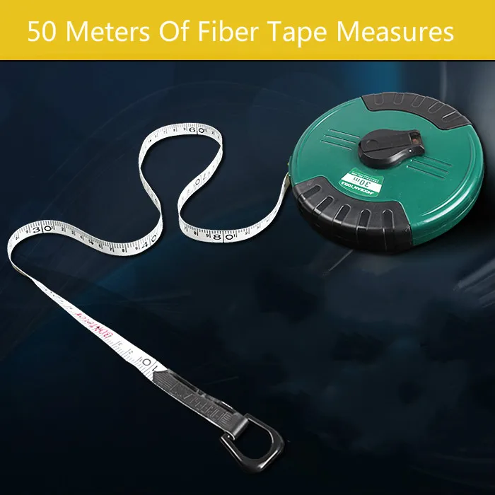 Super Toughness Fiber Waterproof Tape 50 Meters Tape Box Ruler Ruler