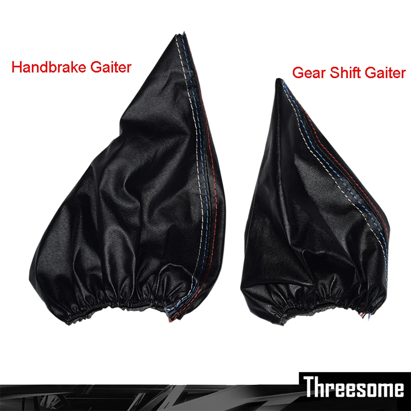 

SRXTZM New Manual Car Gear Shift Collar Leather Handbrake Boot Cover Case For BMW 3 Series E36 E46 M3 E30 E34 Z3 Accessories 1pc