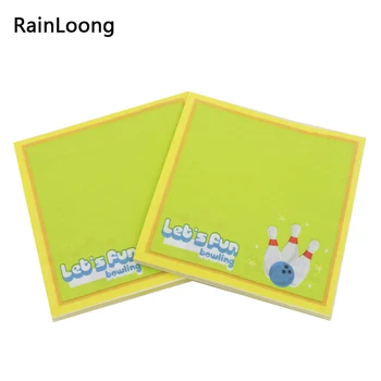 

[RainLoong] Paper Napkins Let's Fun Bowling Sport Print Tissue Napkins Decoration Serviettes 33x33cm 5packs (20pcs/pack)