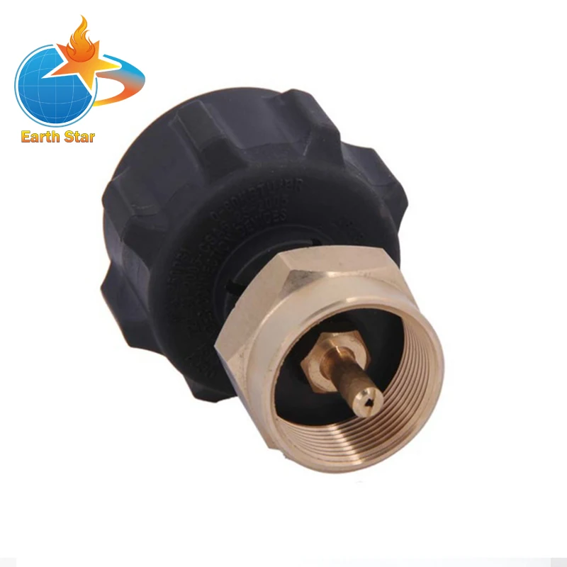 Safest QCC1 Regulator Valve Propane Refill Adapter for Steel Propane Cylinder With Type 1 - Fits All 1 LB Throwaway Cylinder Safest QCC1 Regulator Valve Propane Refill Adapter for Steel Propane Cylinder With Type 1 - Fits All 1 LB Throwaway Cylinder