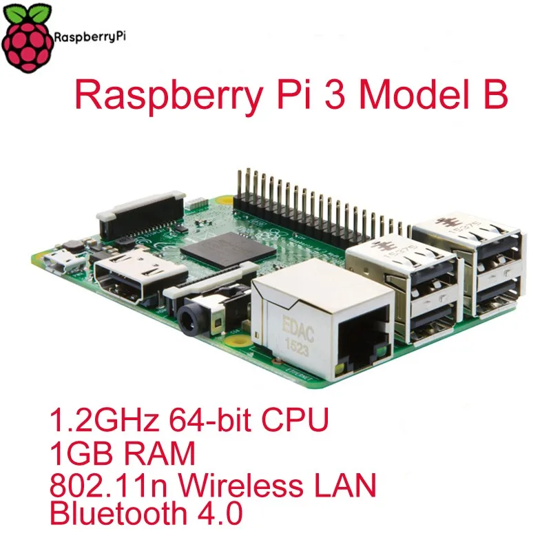 Raspberry PI 3 Model B RPI 3 с 1 Гб LPDDR2 BCM2837 четырехъядерный Ras PI3 B, PI 3B, PI 3 B с WiFi и Bluetooth