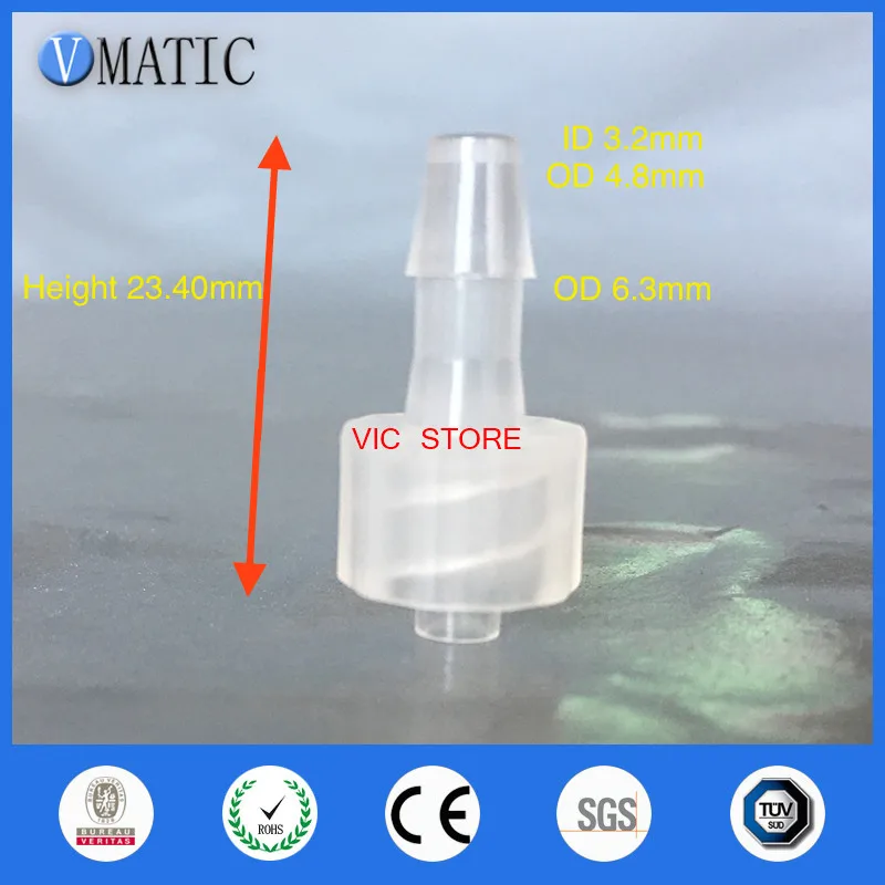 

Free Shipping 100Pcs/Lot 3/16 Inch-Barb Male Luer Tapered Fitting (Polyprop) Luer Lock Tapered Connector