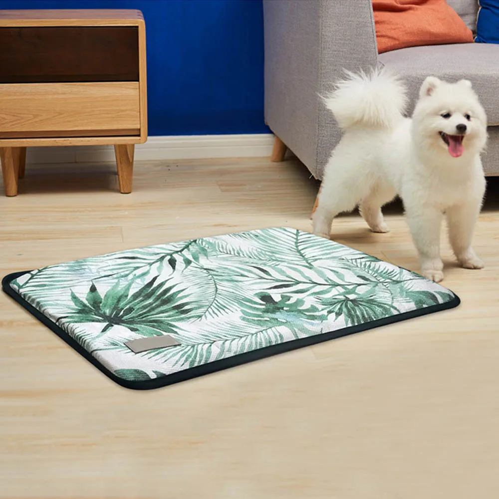4 Size Ice Silk Pet Dog Summer Cooling Mat Cat Dogs Floor Mats