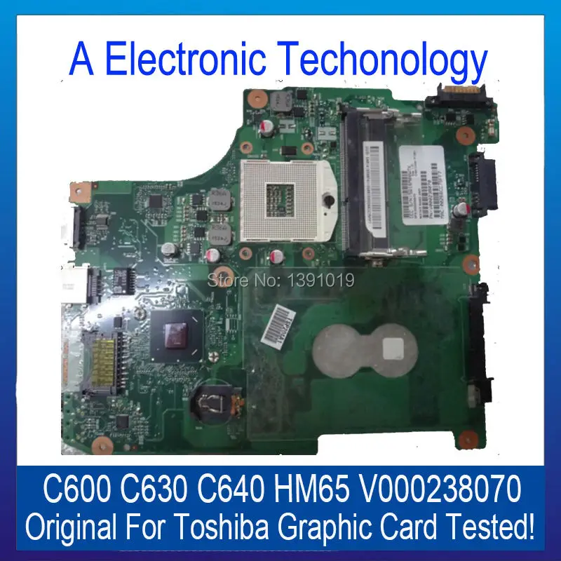  Original Graphic Card For Toshiba For Satellite C600 C630 C640 HM65 Chip V000238070 Display Card Tested Working 