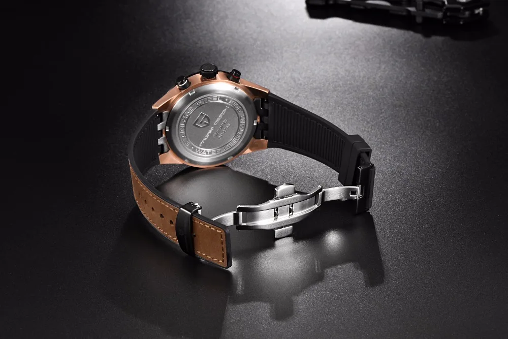 PAGANI Дизайн мужские s часы лучший бренд класса люкс военные часы Мужские кварцевые силиконовый ремешок стальной чехол водонепроницаемые наручные часы мужские