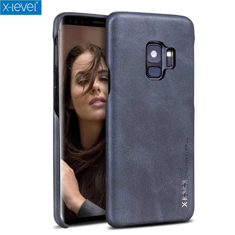 X Level чехол для samsung Galaxy S10 Plus из искусственной кожи Note 9 телефона s черный|case for