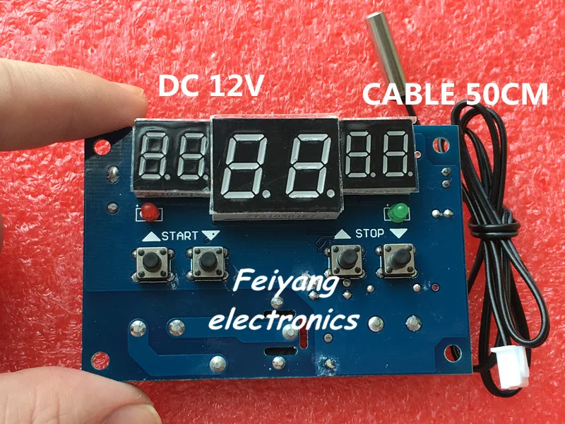 1 шт. DC12V термостат интеллектуальный цифровой термостат контроллер температуры с NTC сенсор W1401 светодиодный дисплей MODU