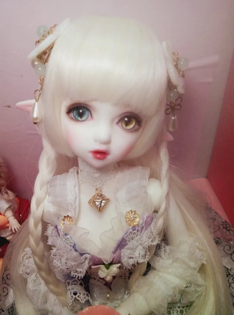 Детская игрушка ручной работы аксессуары для кукол 1/3 1/4 BJD/SD парик куклы с длинным